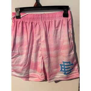 Eric Emanuel Basic Short Pink Cloud Tie Dye Mesh Athletic Shorts Womens Medium